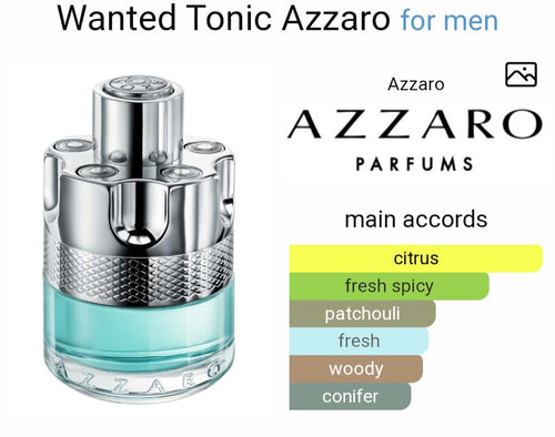 Azzaro Wanted Tonic Eau De Toilette For Men (100ml)