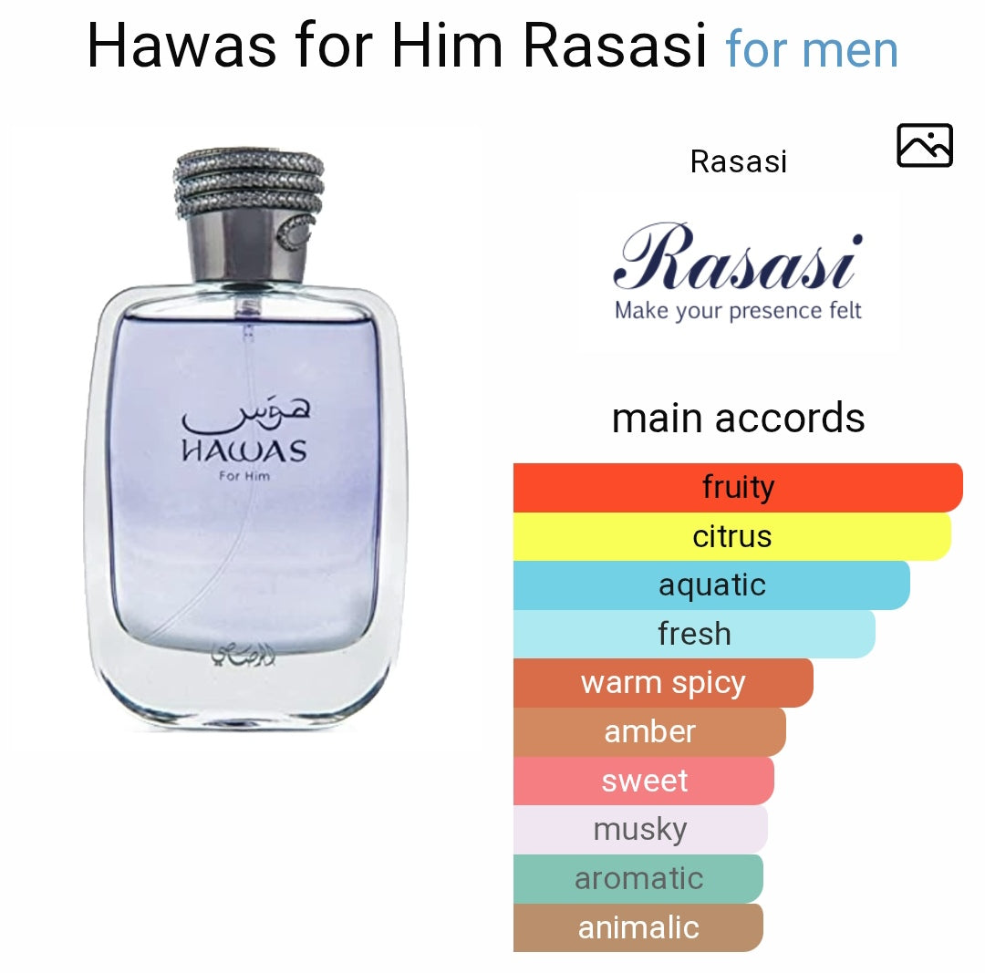 Rasasi Hawas For Him EDP 100ml